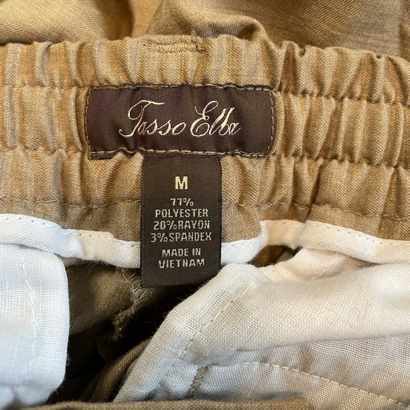 Tasso Elba size medium tan straight leg pants - Picture 5 of 5